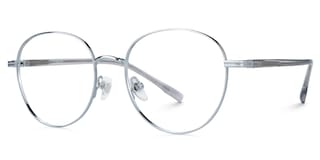Celena Round Silver Glasses1