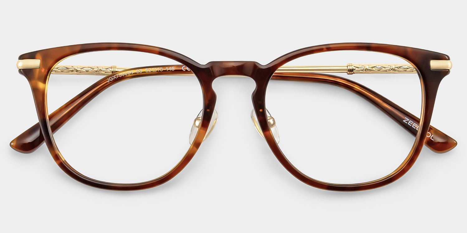 Laura Tortoise Frame Glasses with Square Frame Online | ZEELOOL2