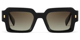 Bobbee Square Black Sunglasses0