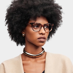 Vivienne Rectangle Pink Glasses1