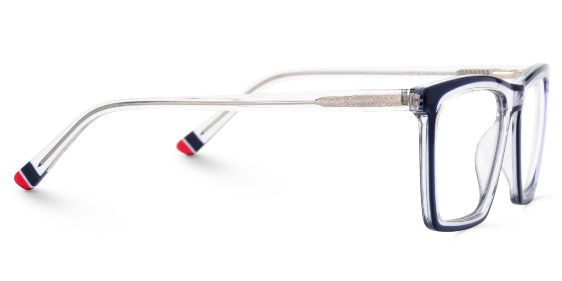 Marcia Rectangle Blue-Crystal Eyeglasses and Glasses Frames2