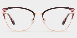 Mariana Rectangle Brown Glasses1