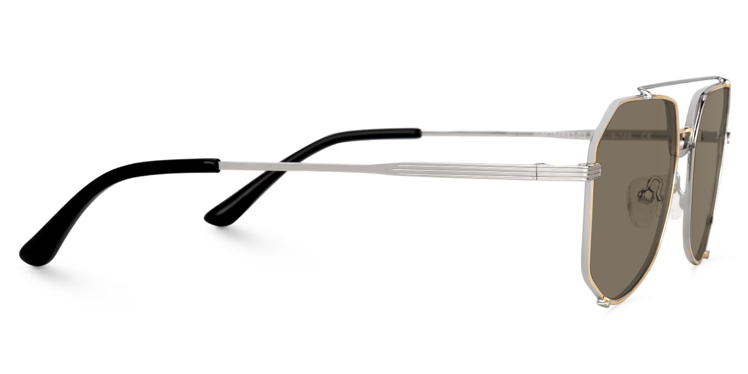 Beethoven Gold Aviator Prescription Sunglasses | Zeelool2