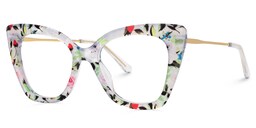 Rivas Butterfly Floral Glasses1