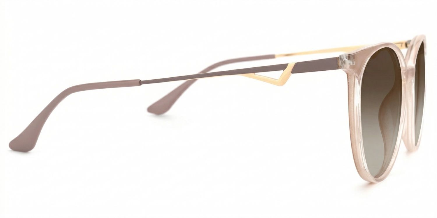 Chanty Mixed Pink Round Frame Sunglasses | ZEELOOL2