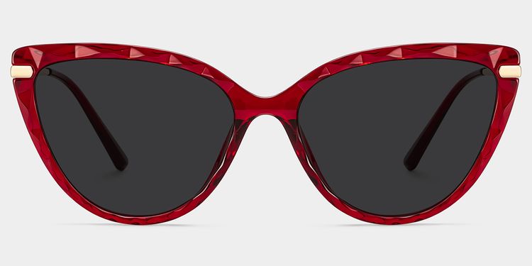 Lucas Red Cat eye Sunglasses