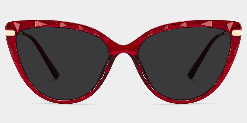 Lucas Red Cat eye Sunglasses