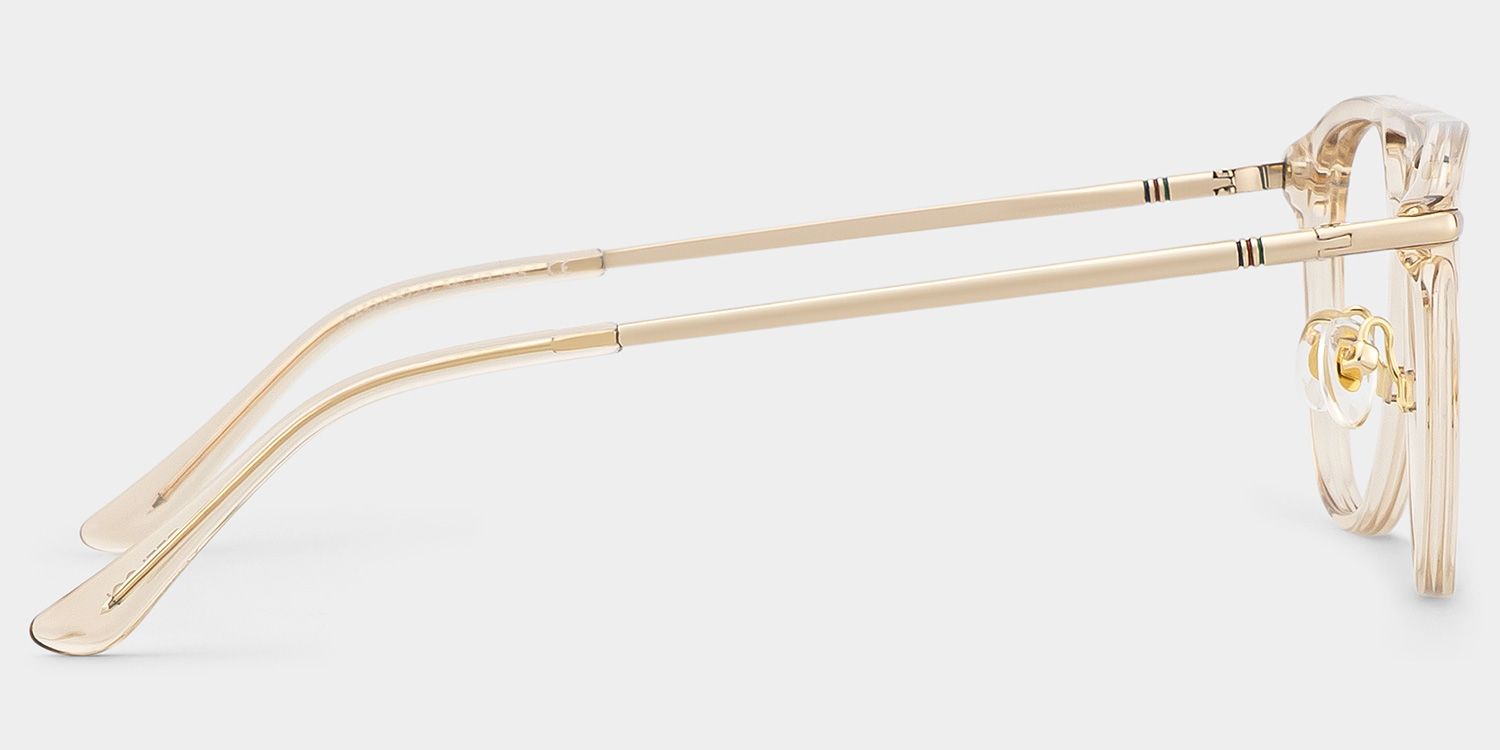 Isabelle Beige Aviator Glasses Frame | Soft Athleisure4