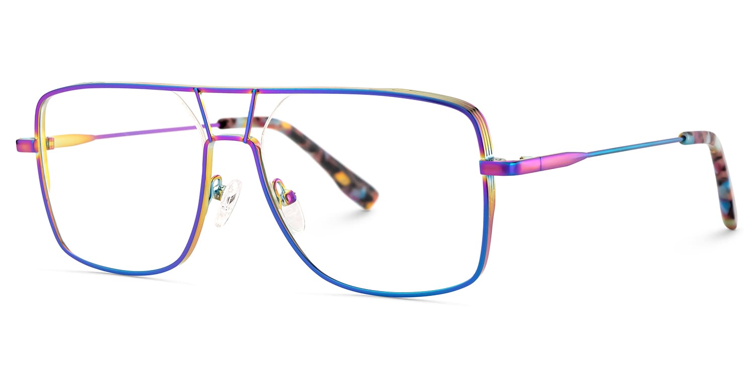 Bowdry Aviator Iridescent Glasses3