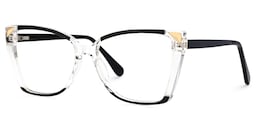Shelia Butterfly Black Crystal Glasses2