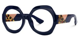 Geoffrey Geometric Dark-Blue Glasses1