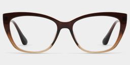 Harlow Rectangle Brown Glasses1