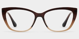 Harlow Rectangle Brown Glasses1