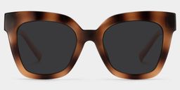 Malcolm Burnt-Umber Square Sunglasses1