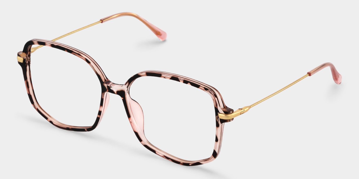 Payton Geometric Tortoise Color Frame Glasses | ZEELOOL2