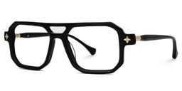 Brackett Aviator Black Glasses1