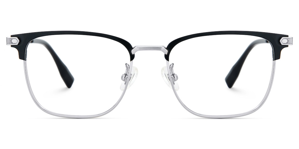 Barrett Browline Silver Glasses
