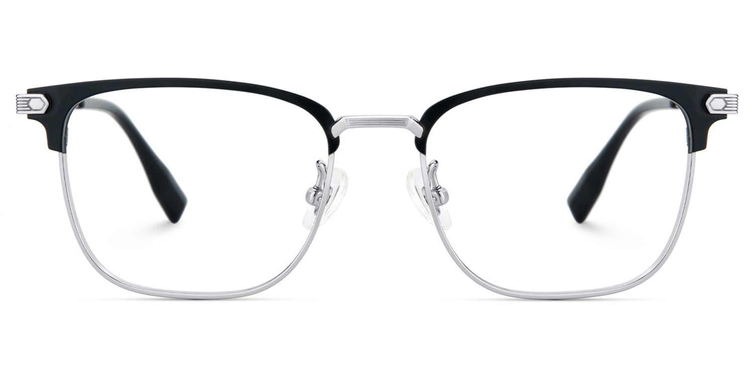 Barrett Browline Silver Glasses