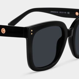 Ebony Square Black Glasses4