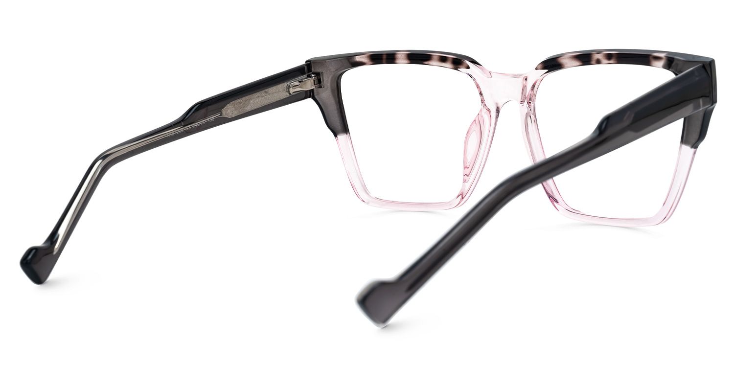 Square Crozier Pink Glasses on sale -Zeelool Glasses3