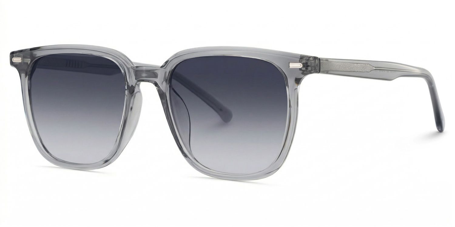 Eliza Tr90 Grey Square Frame Sunglasses | ZEELOOL