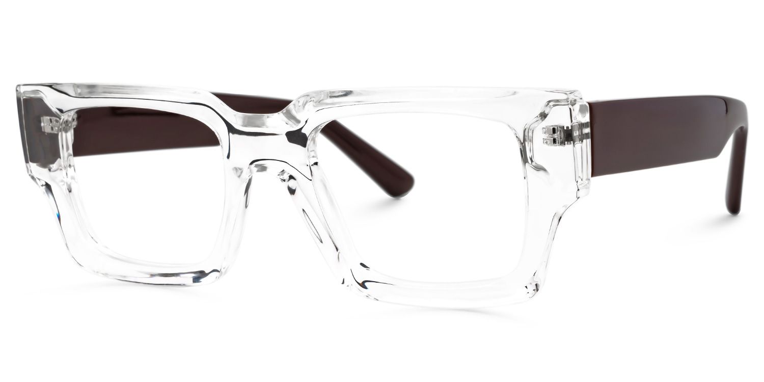 Clear TR90 Rectangle Eyeglasses- Garza1