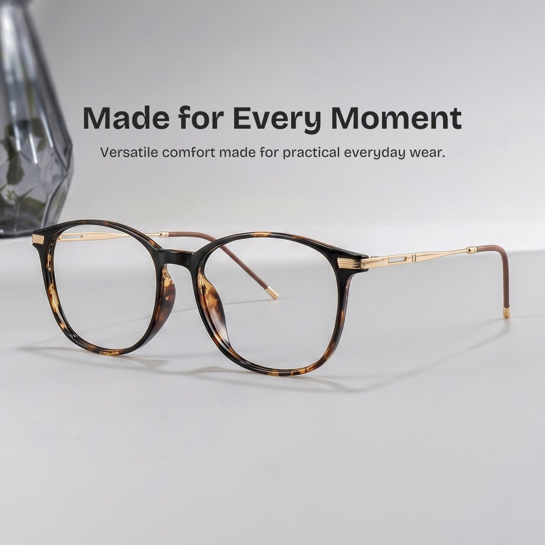 Greene Square Tortoise Frame Glasses | Zeelool Optical0
