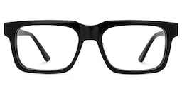 Larsen Rectangle Black Glasses1