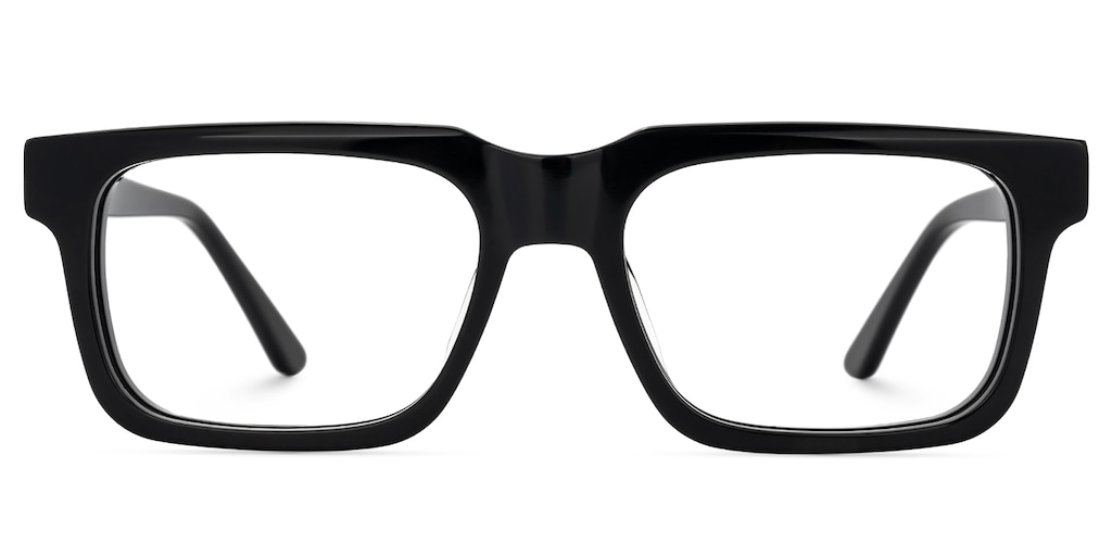 Larsen Rectangle Black Glasses