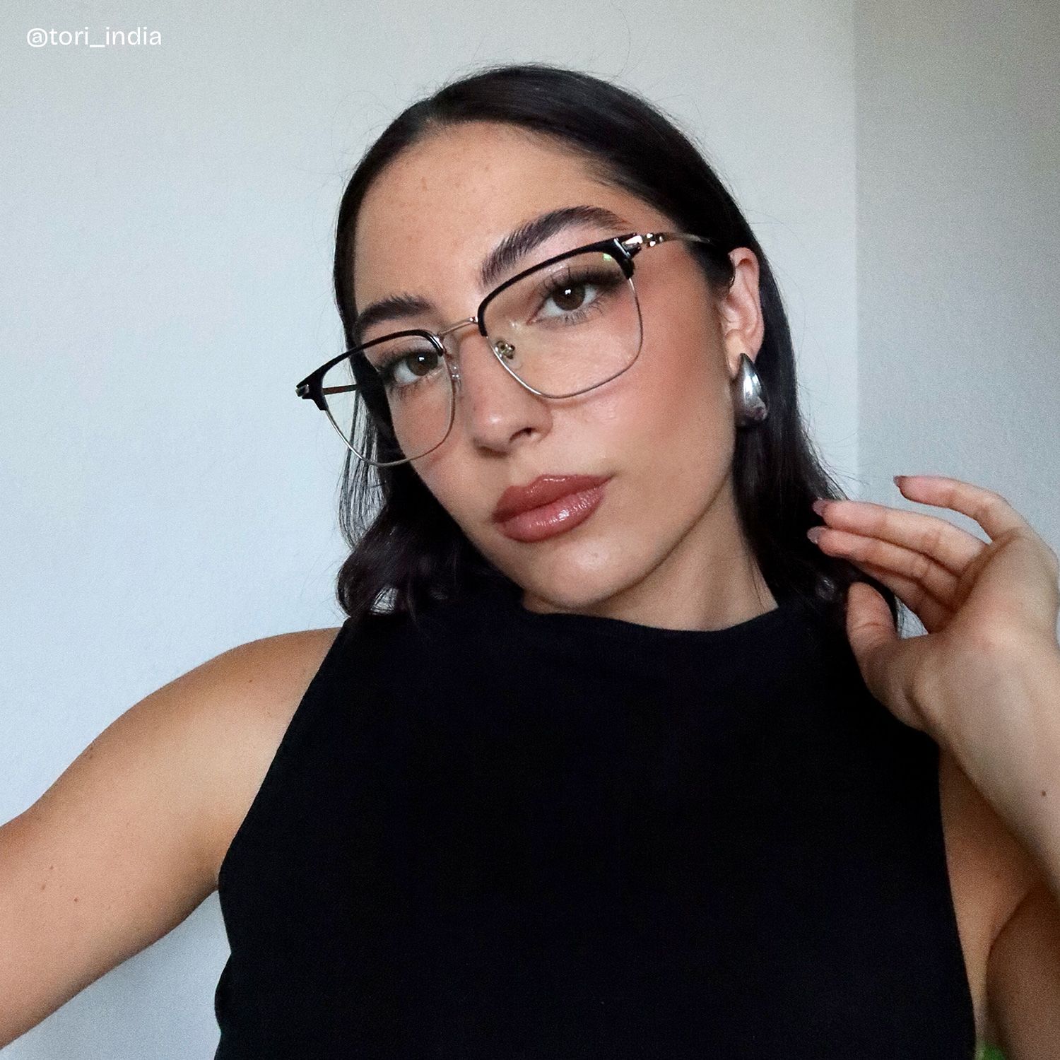 Owen Eyeglasses in Square Black Gold Frame | Zeelool6