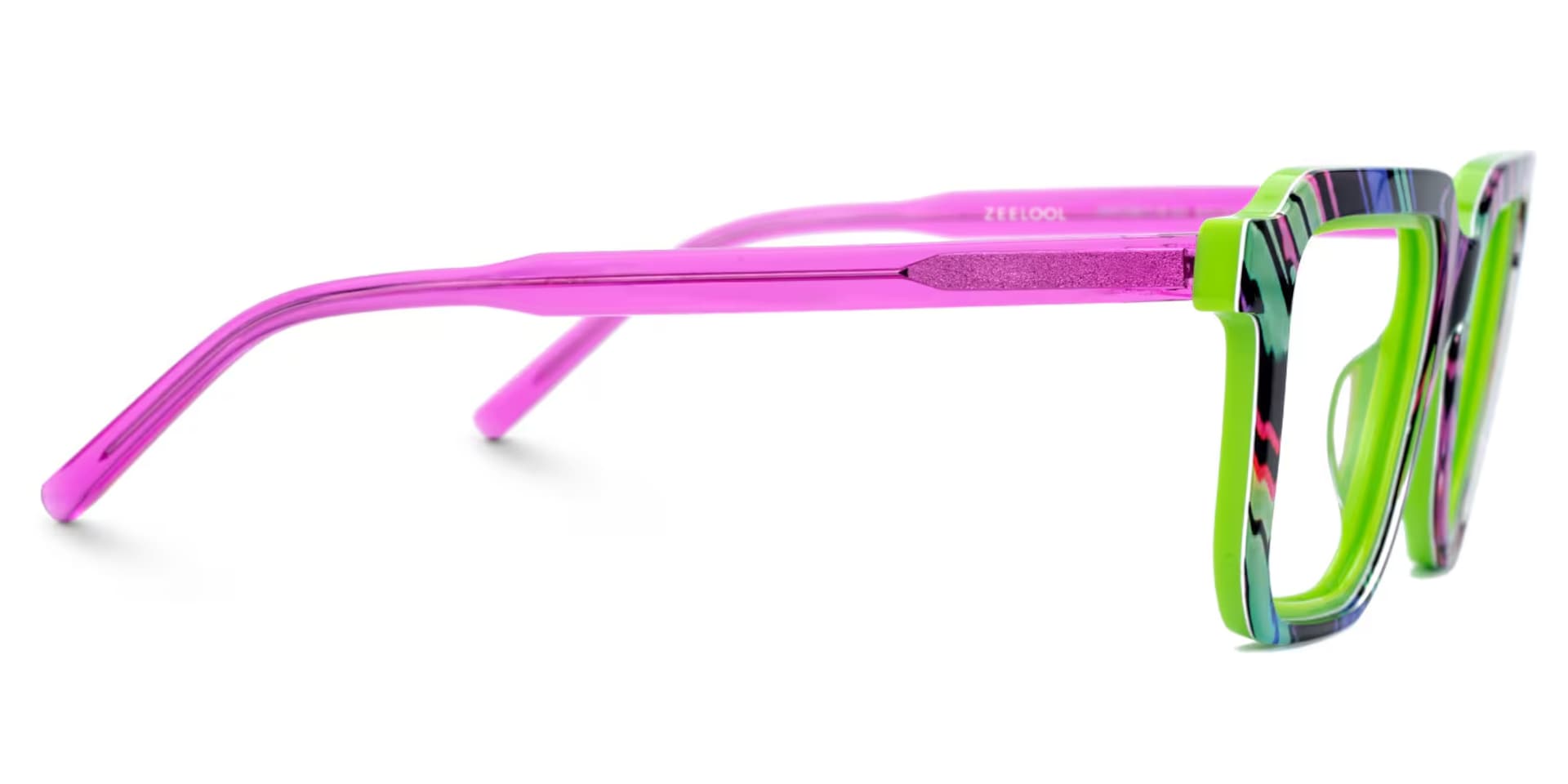 Buy Green Frame with Purple Arms Zach Glasses Online2