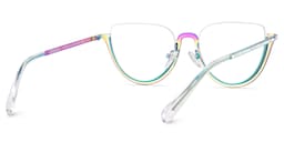 Sparkle Cateye Iridescent Glasses6