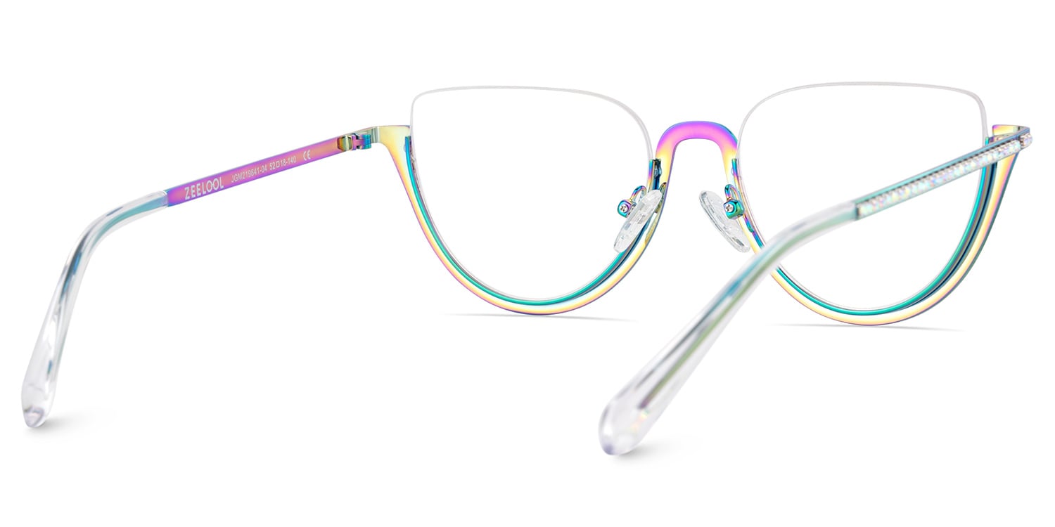 Sparkle Cateye Iridescent Glasses6