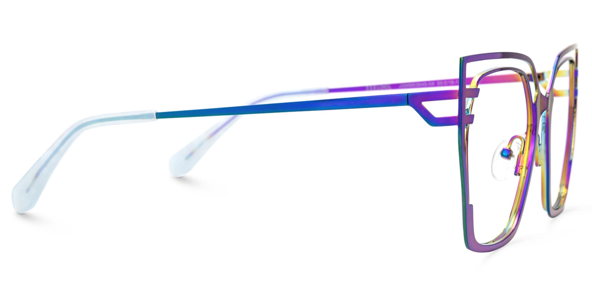 Quinn Iridescent Geometric Glasses on Sale | Zeelool2