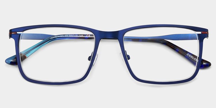 Roxana Rectangle Blue Glasses