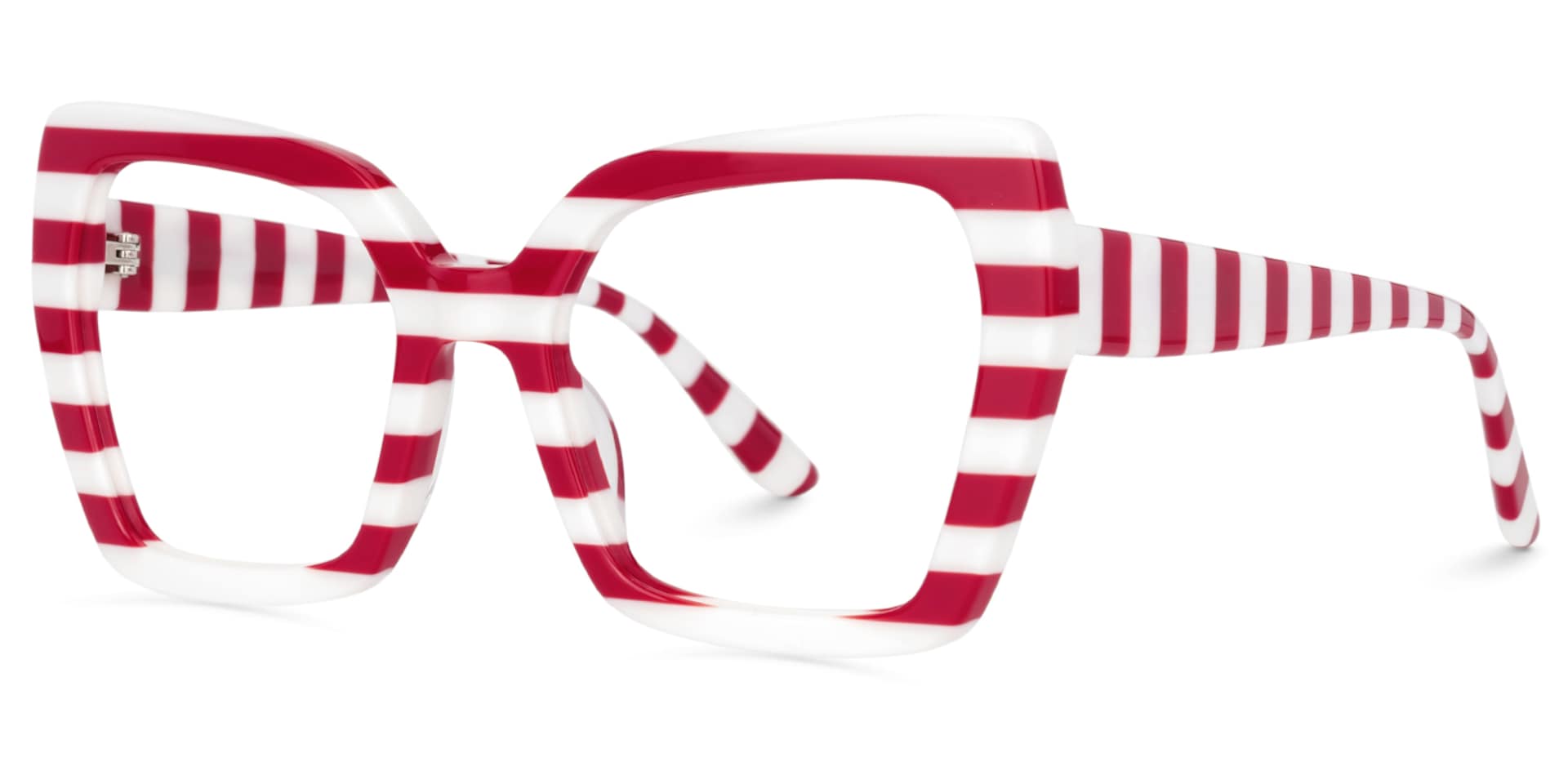 Pavia Butterfly Red Striped Frame Glasses for Women1