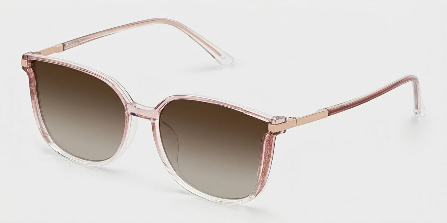 Rodz Square Pink Prescription Sunglasses | ZEELOOL