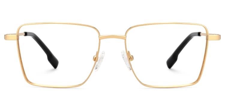 Shareef Square Gold Glasses