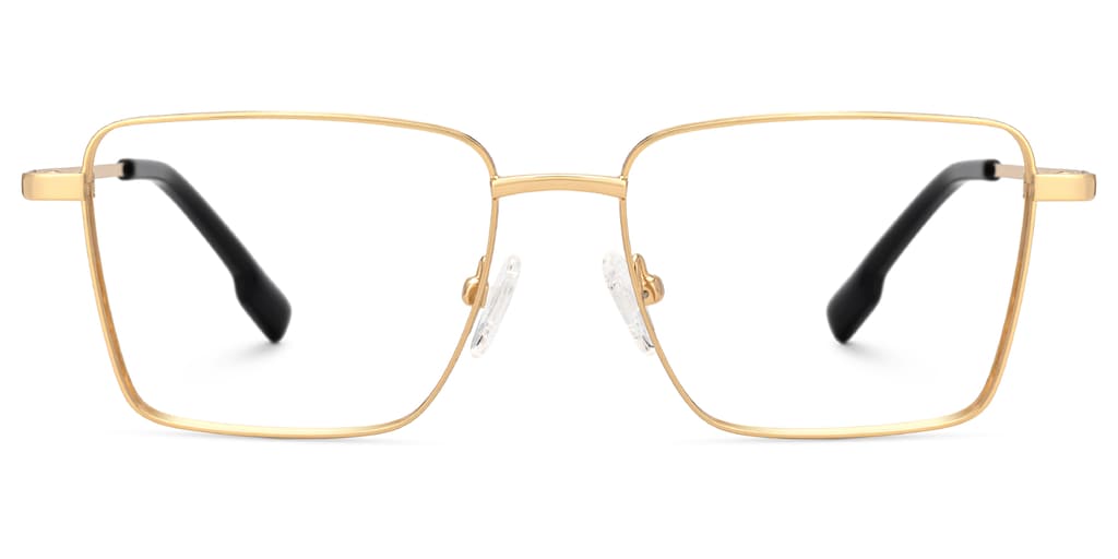 Shareef Square Gold Glasses