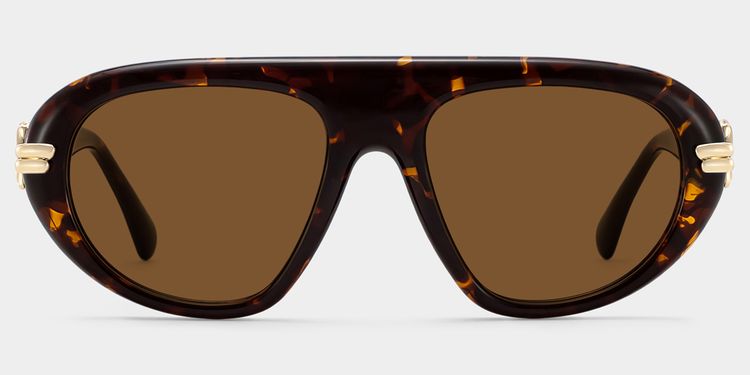 Aveline Tortoise Aviator Glasses