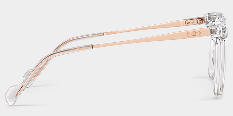 Thin Crystal Frame Glasses With Square Shape3