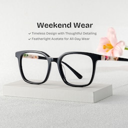 Freya Square Black Glasses2