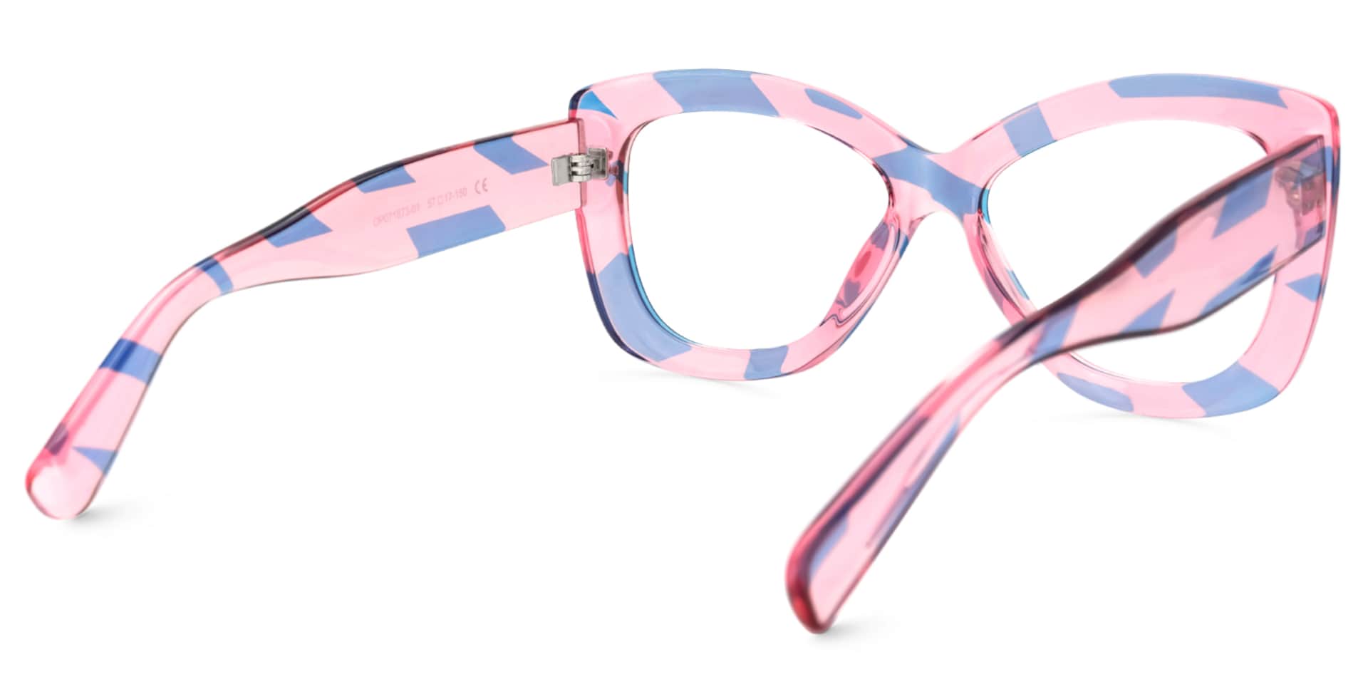 Xanthus Butterfly Blue-Pink Glasses | Zeelool Glasses3