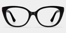 Charlotte Black Cat eye Glasses0