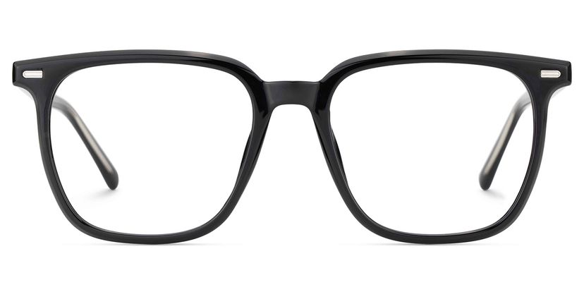 Eliza Square Black Glasses
