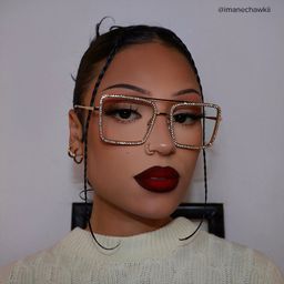 Diva Square Gold Glasses6