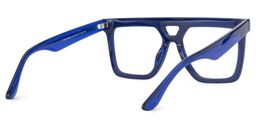 Rubin Square Denim Blue Glasses5