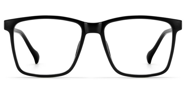 Burgos Square Black Glasses