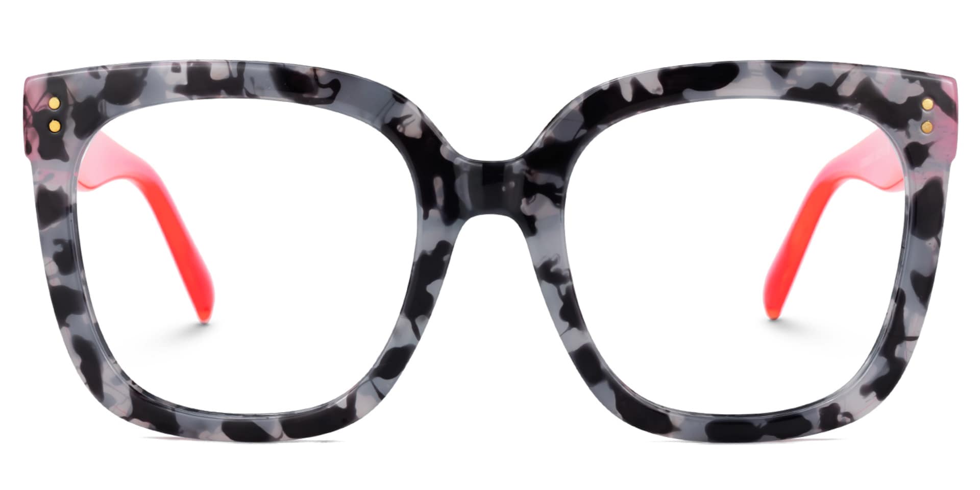 TR90 Ebony Eyeglasses, Ebony Square Glasses -Zeelool Glasses0