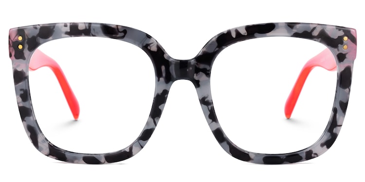 Ebony Square Gray-Tortoise Glasses